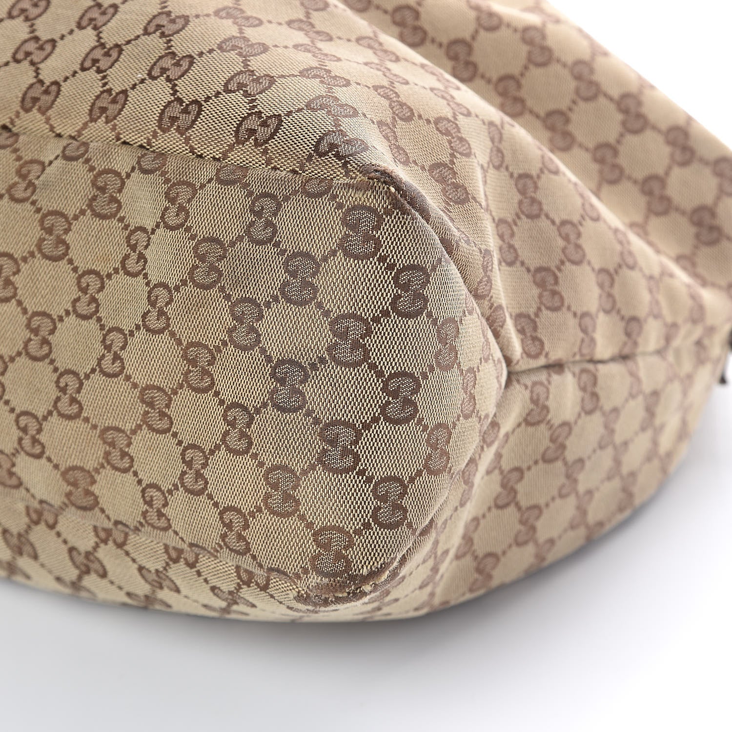 Gucci Monogram Large Horsebit Chain Hobo Off White 12 of 14