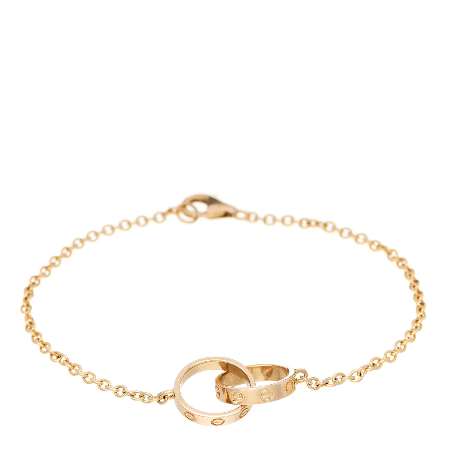 Cartier 18K Yellow Gold Interlocking LOVE Bracelet 1 of 5