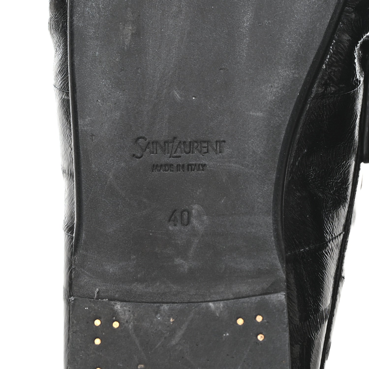 Saint Laurent Radiance Calfskin Le Loafer Penny Slippers 40 Black 7 of 9