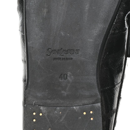 Saint Laurent Radiance Calfskin Le Loafer Penny Slippers 40 Black 7 of 9