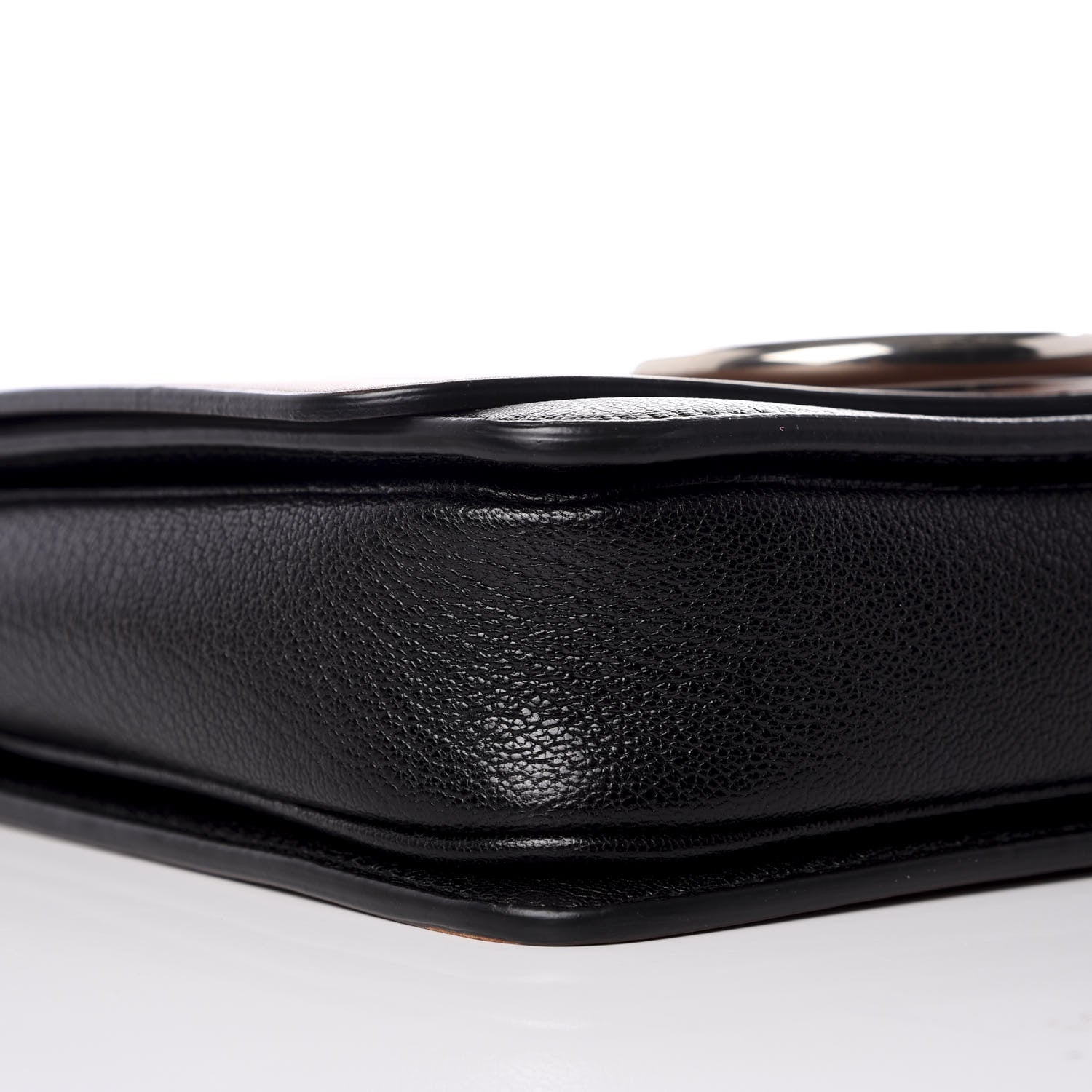 Burberry Calfskin Small D-Ring Bag Tan Black 5 of 9