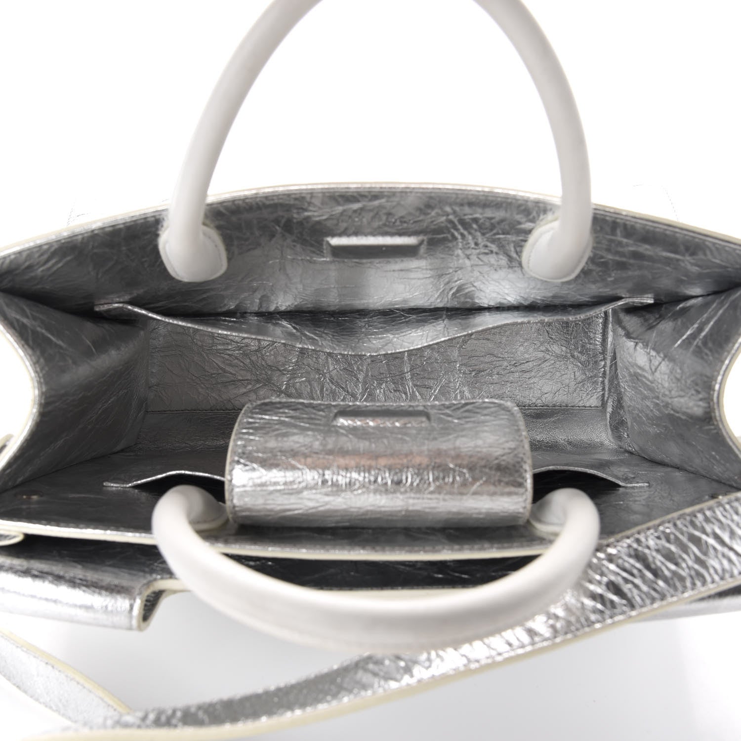 Christian Dior Metallic Calfskin Medium Diorever Flap Silver 6 of 10