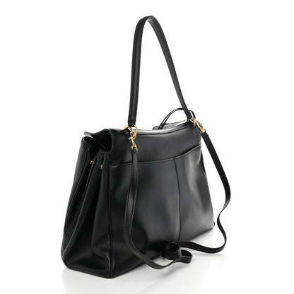 Balenciaga Smooth Calfskin Large Rodeo Top Handle Handbag Black 2 of 9