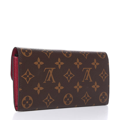 Louis Vuitton Monogram Emilie Wallet Fuchsia 3 of 8