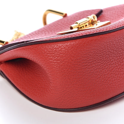 Chloe Grained Lambskin Nano Drew Shoulder Bag Intense Red 8 of 11