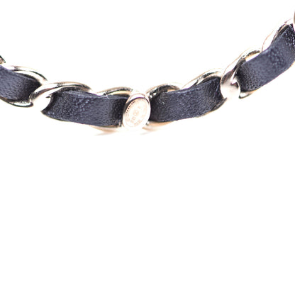 Chanel Lambskin Chain Logo Brooch Black Gold 4 of 5