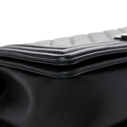 Chanel Lambskin Quilted Medium Boy Flap Black 8 of 18