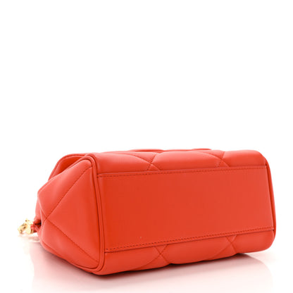 Dolce & Gabbana Calfskin Quilted Small Miss Sicily Satchel Red 4 of 9
