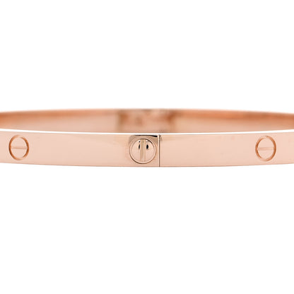 Cartier 18K Pink Gold Small LOVE Bracelet 17 5 of 8