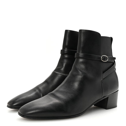 Saint Laurent Calfskin Mens Terry 45 Boots 42 Black 4 of 10