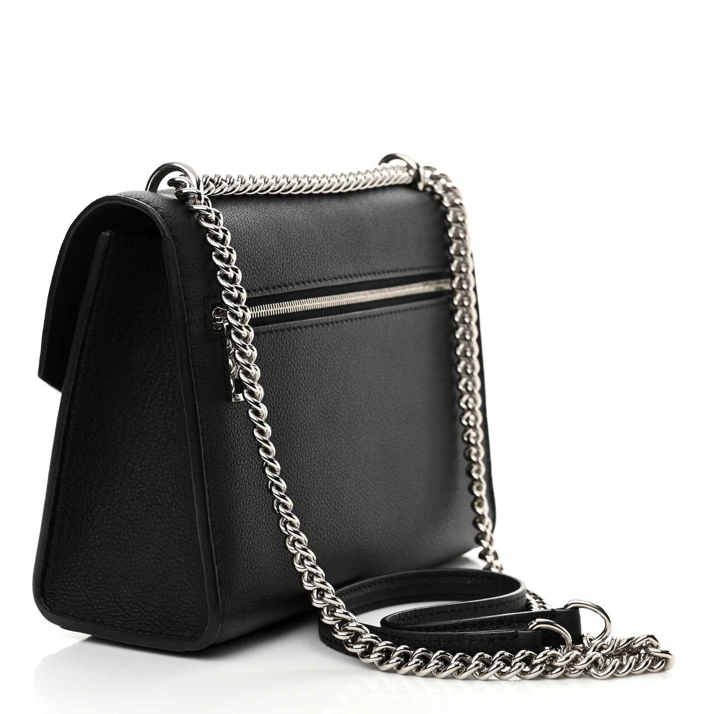 Soft Calfskin Mylockme Chain Bag BB Black