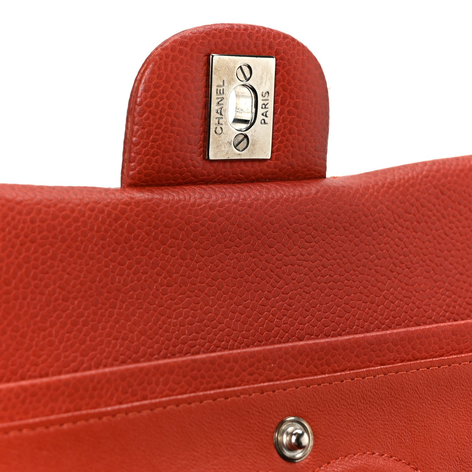 Chanel Caviar Quilted Medium Double Flap Red 7 of 11