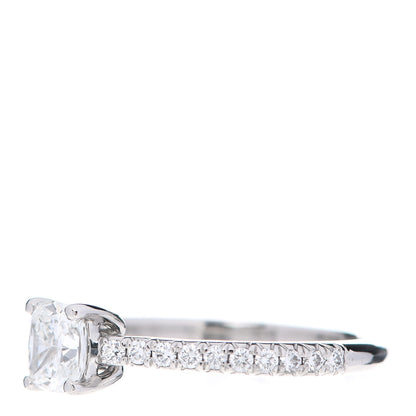 Tiffany Platinum Diamond .57ct Novo Cushion Cut Engagement Ring 50 5.25 3 of 7