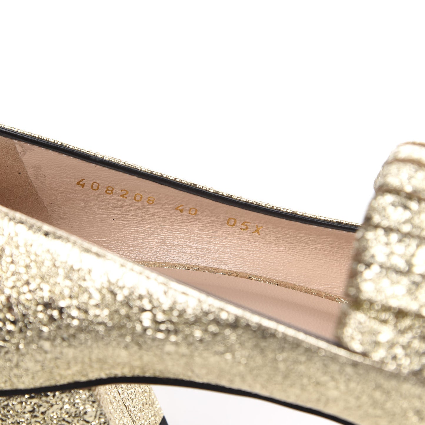 Galassia GG Marmont Fringe 50mm Loafer Pumps 40 Platino