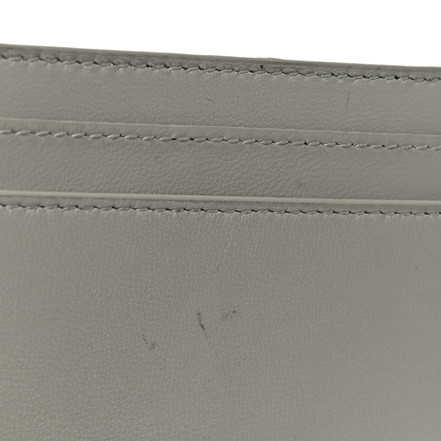 Saint Laurent Calfskin Monogram Cassandre Credit Card Case Blanc Vintage 8 of 8