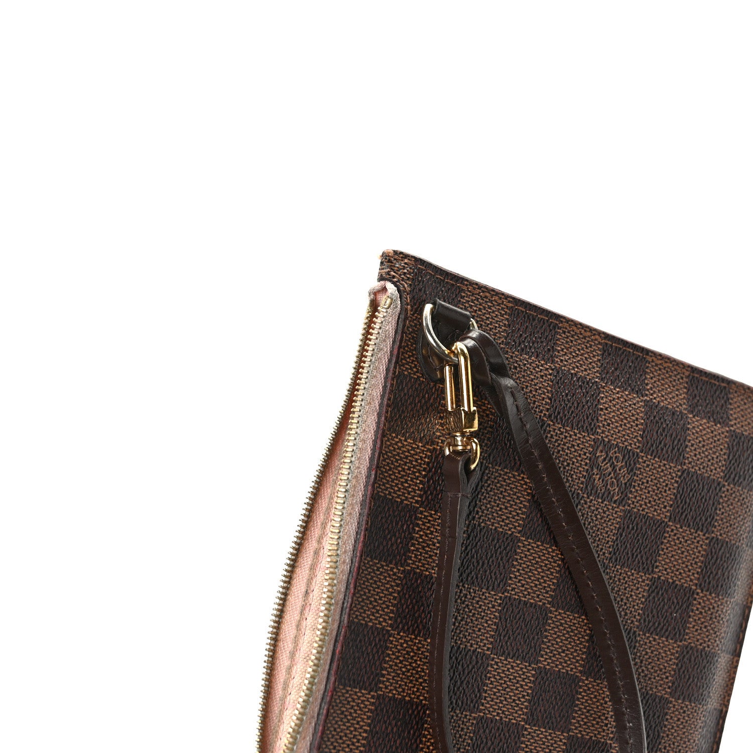 Louis Vuitton Damier Ebene Neverfull MM GM Pochette Rose Ballerine 7 of 9