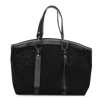 Christian Dior Monogram Vintage Flowers Dome Bag Black 1 of 14