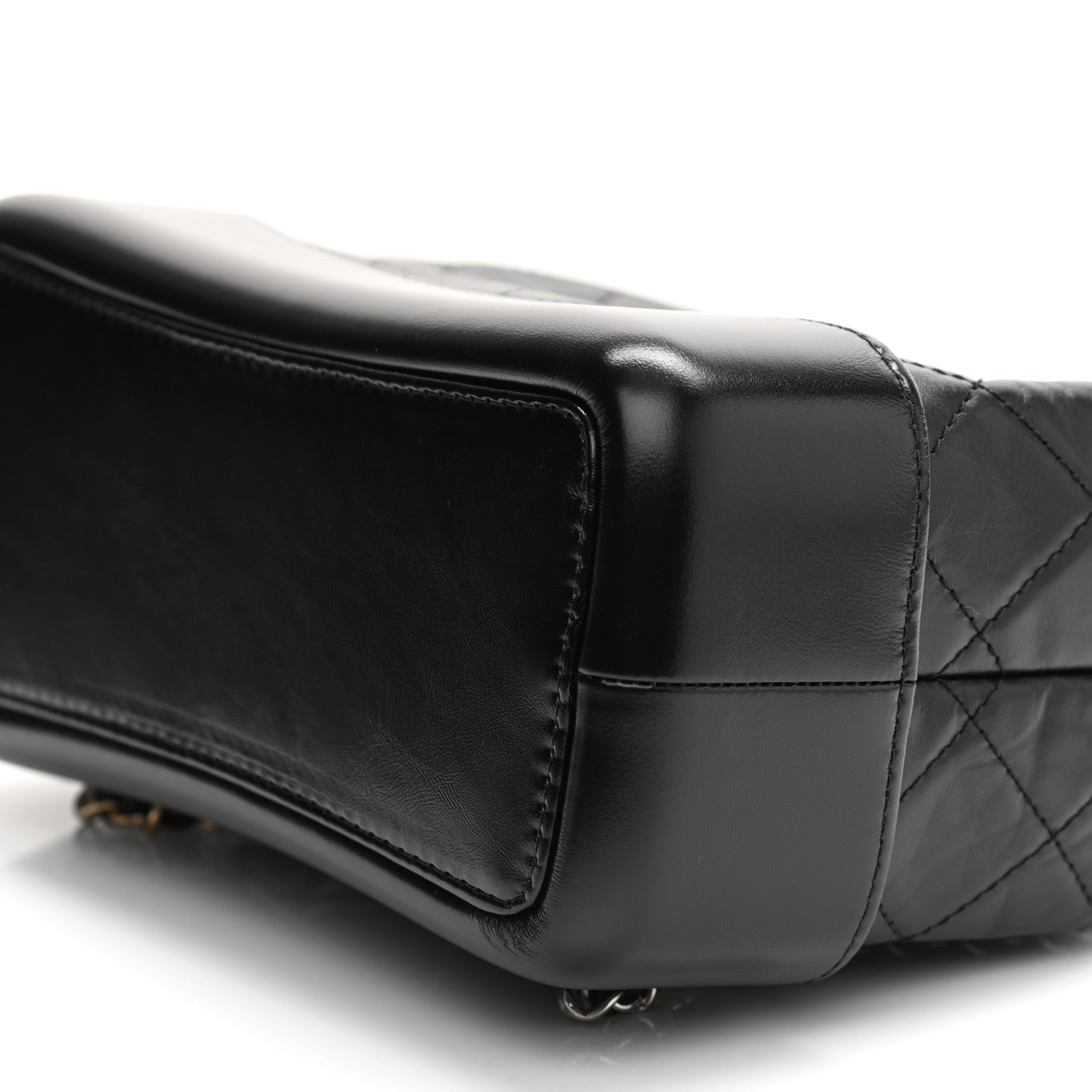 Chanel Aged Calfskin Quilted Small Gabrielle Backpack Black 10 of 11