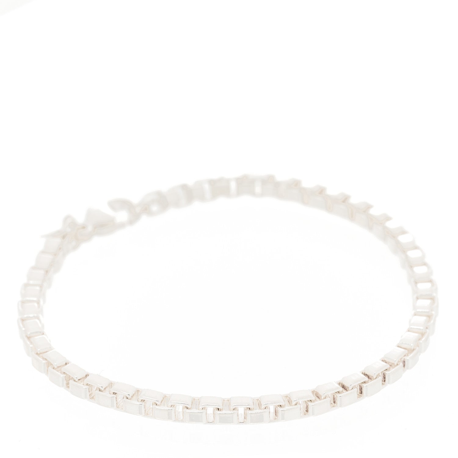 Tiffany Sterling Silver 4mm Venetian Link Bracelet 2 of 3