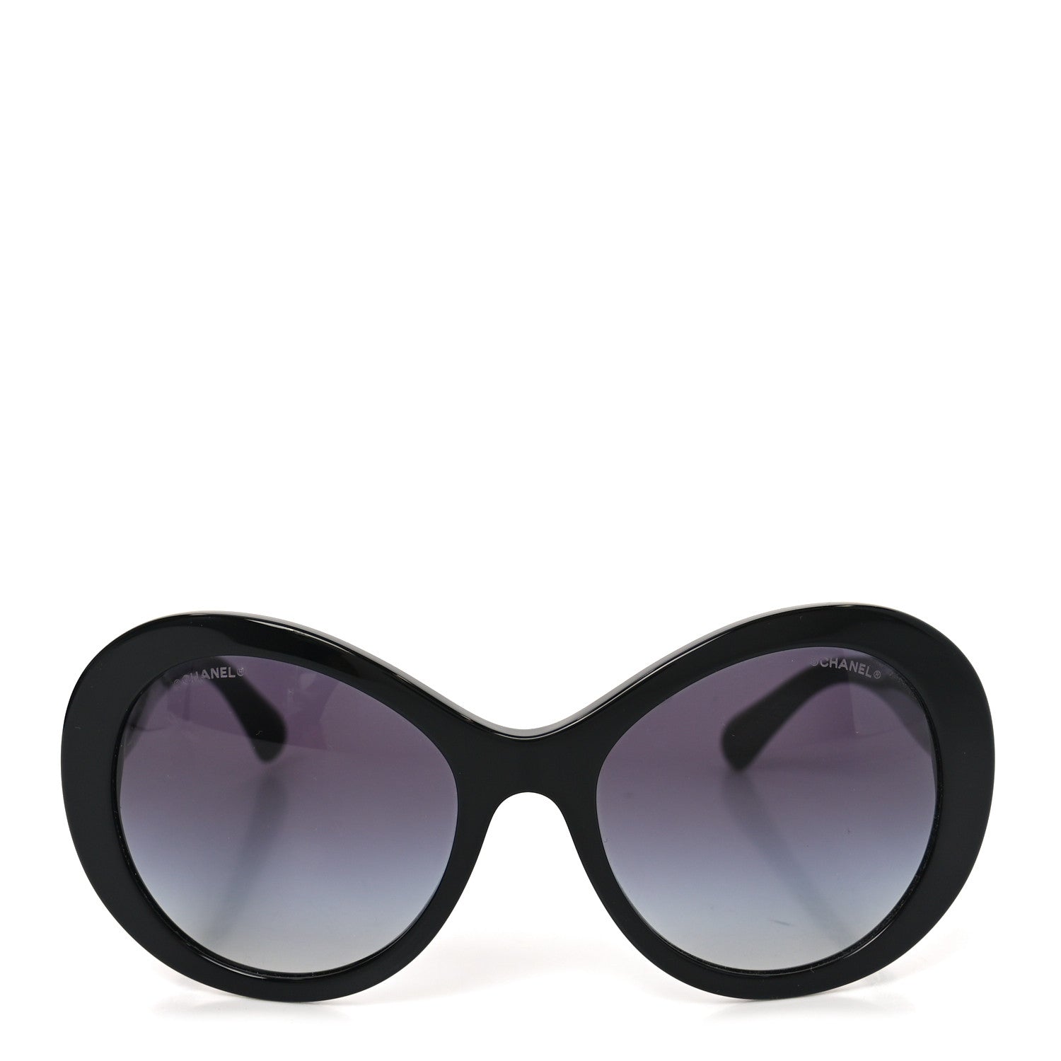 Chanel Oval CC Sunglasses 5372-A Black 2 of 7