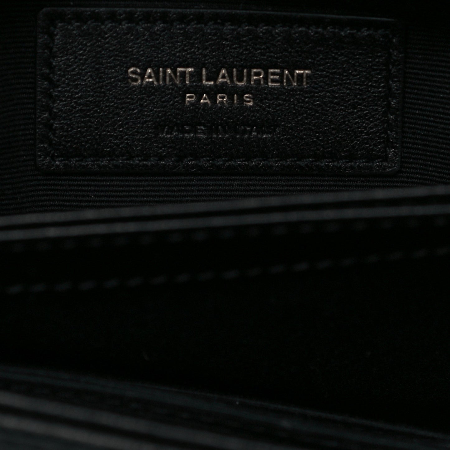 Calfskin Y Quilted Monogram Toy Loulou Crossbody Bag Black