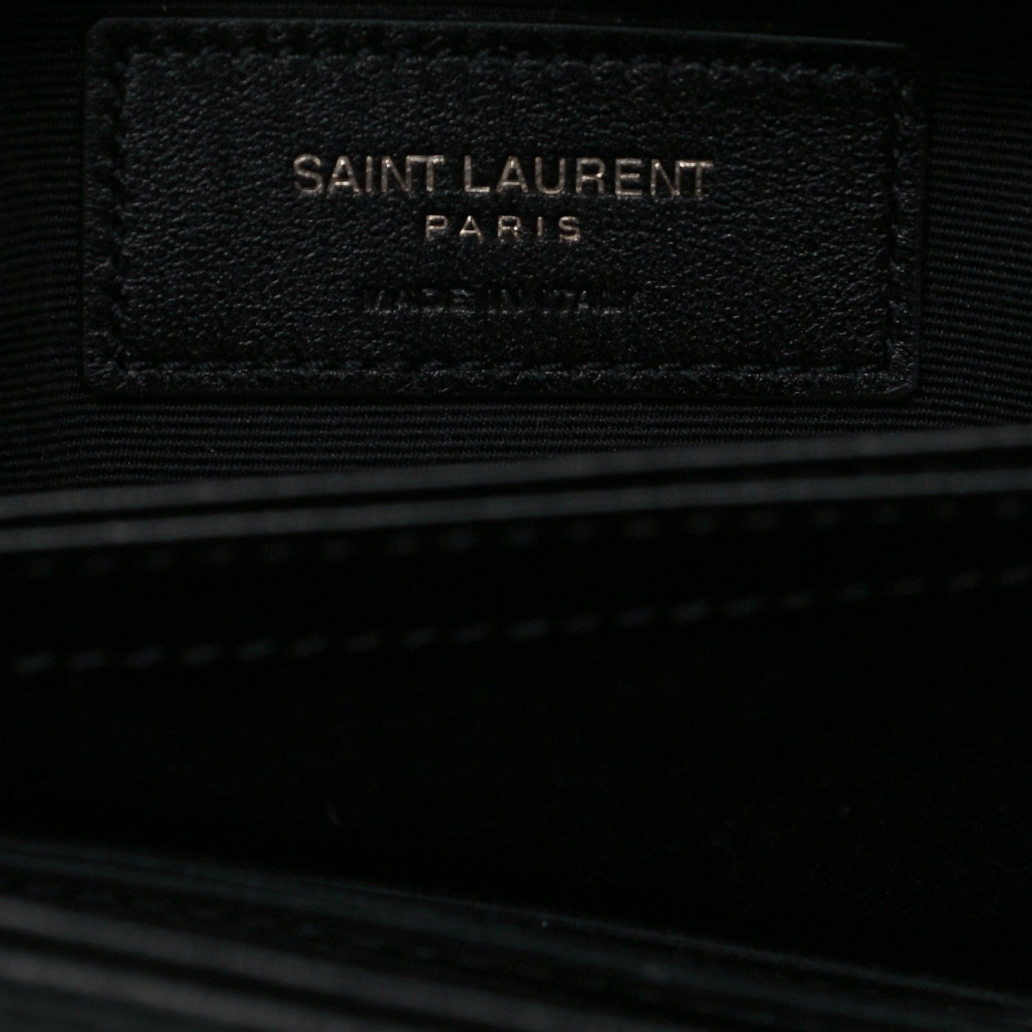 Saint Laurent Calfskin Y Quilted Monogram Toy Loulou Crossbody Bag Black 6 of 9