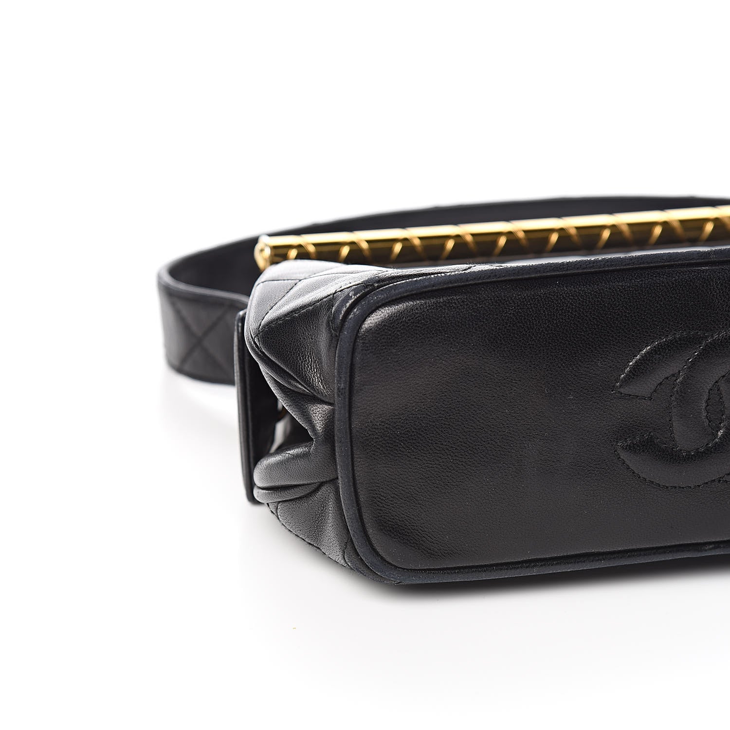 Chanel Lambskin Quilted Shoulder Bag Black 9 of 16