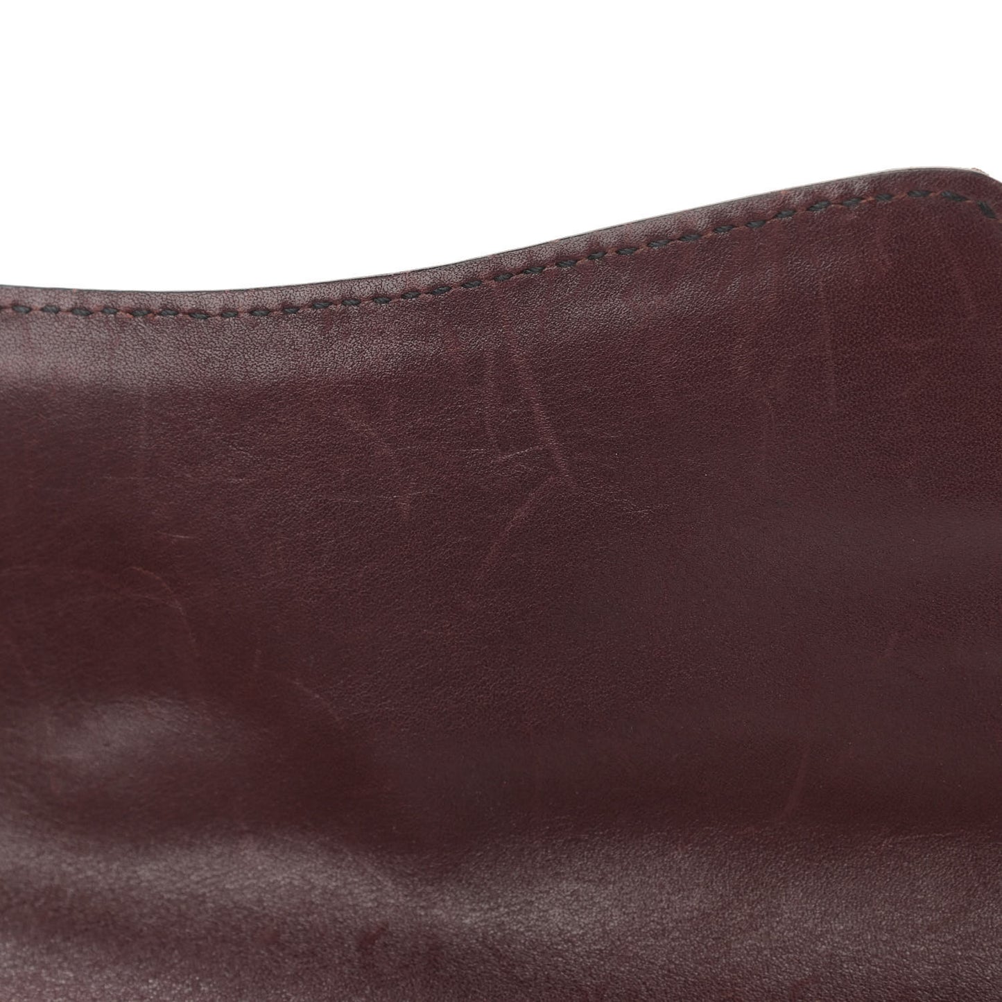 Monogram Studded Horsebit Clutch Bordeaux