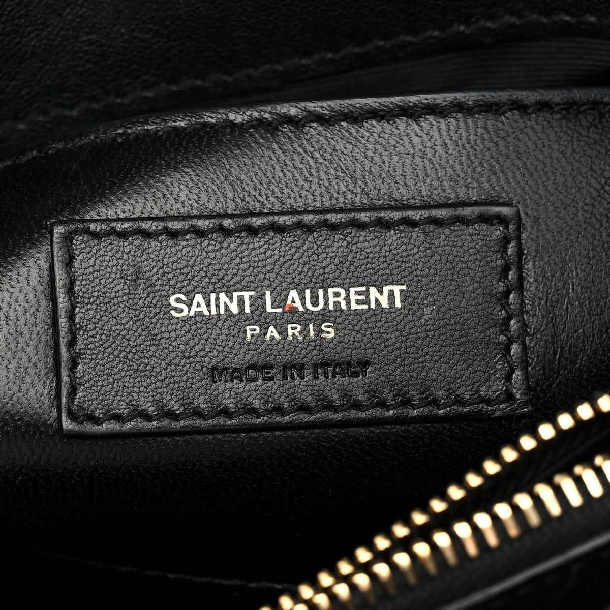Saint Laurent Sheepskin Matelasse Chevron Monogram Medium College Bag Black 6 of 11