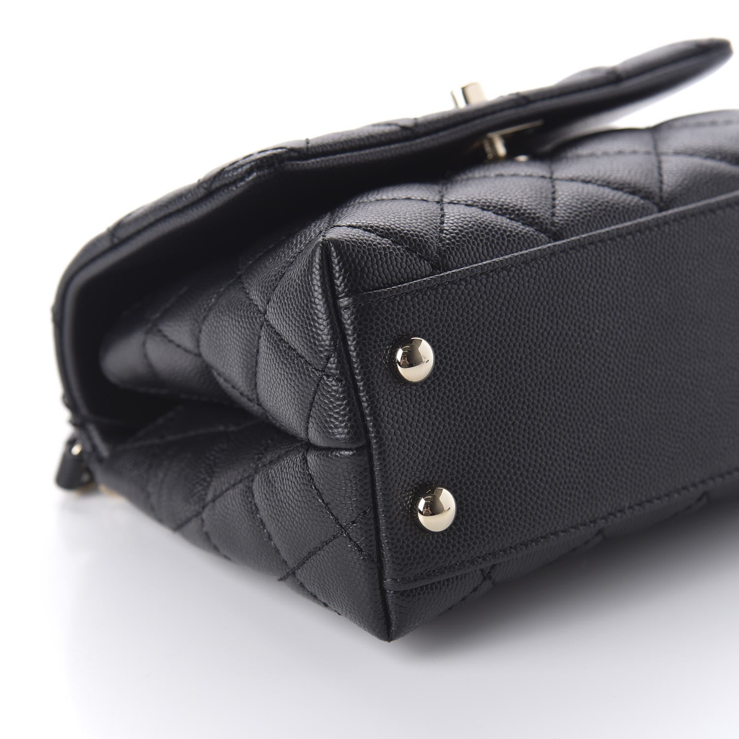 Chanel Caviar Quilted Extra Mini Coco Handle Flap Black 6 of 11