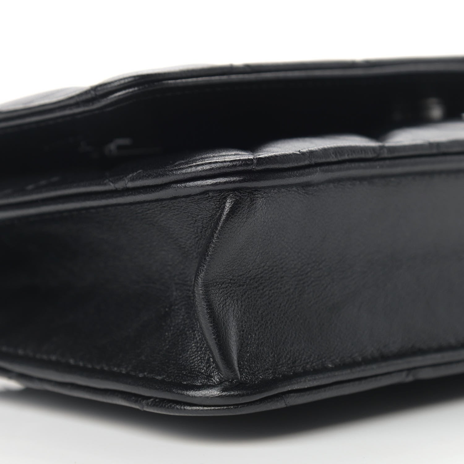 Chanel Lambskin Quilted Wallet On Chain WOC So Black 9 of 14