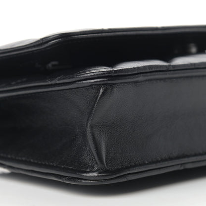 Chanel Lambskin Quilted Wallet On Chain WOC So Black 9 of 14