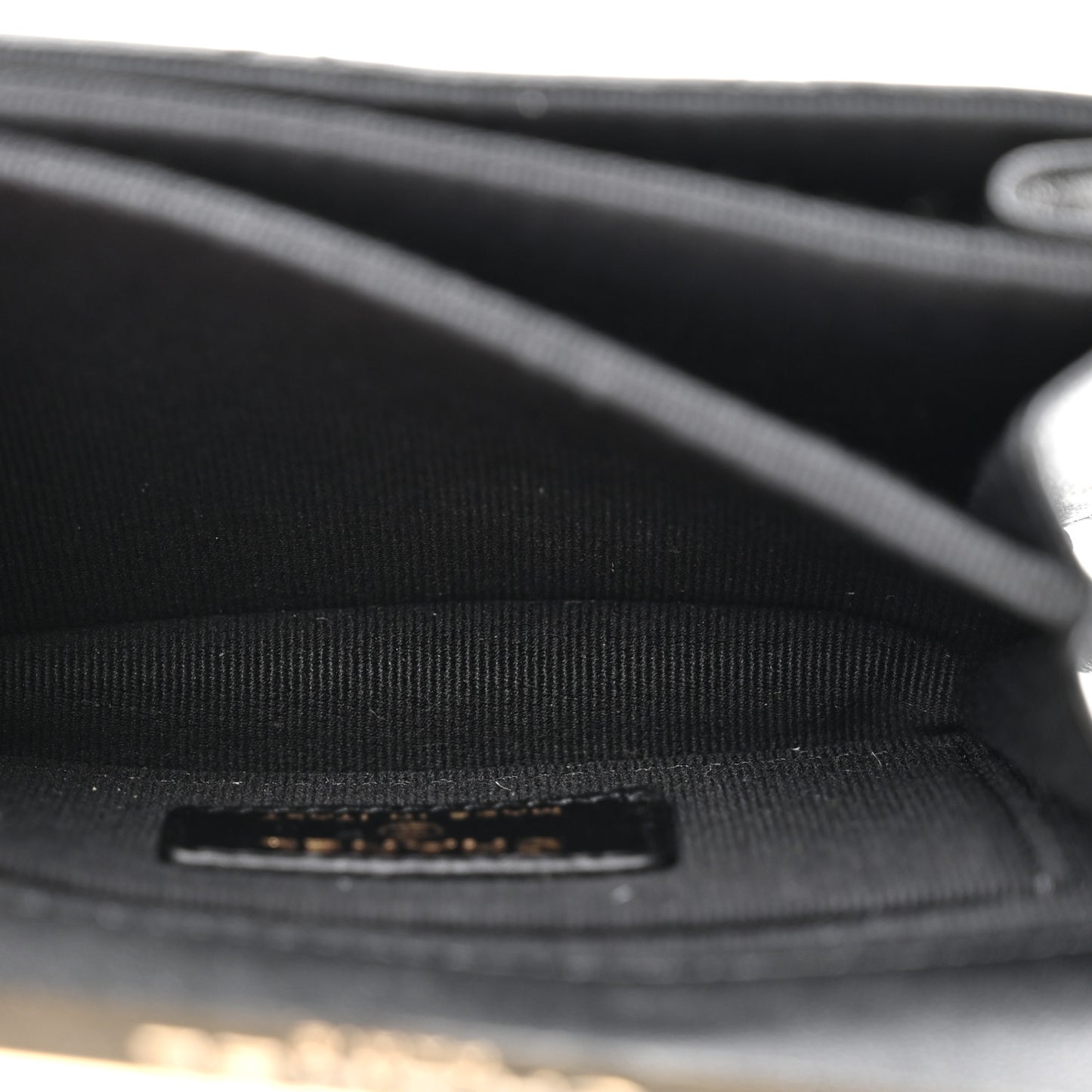 Lambskin Quilted Top Handle Flap Clutch With Chain Black