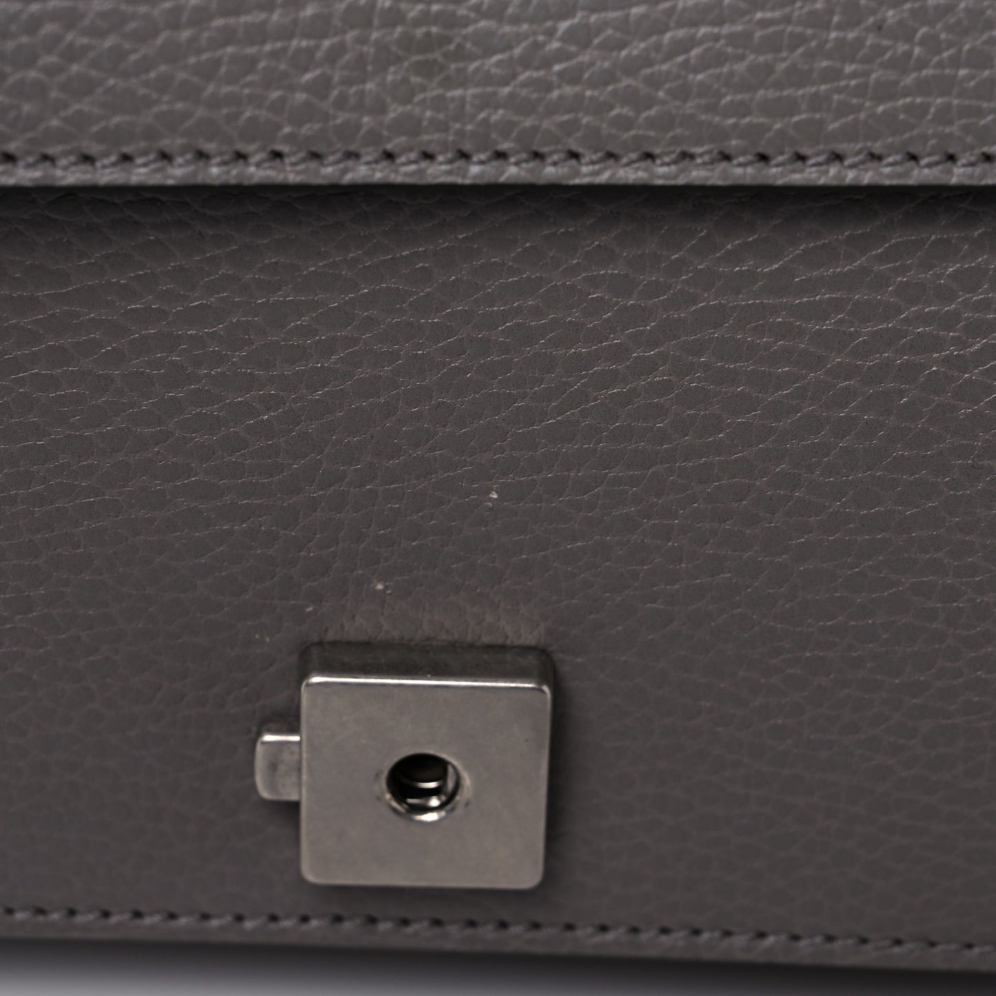 Pebbled Calfskin Small Dionysus Shoulder Bag Dusty Grey