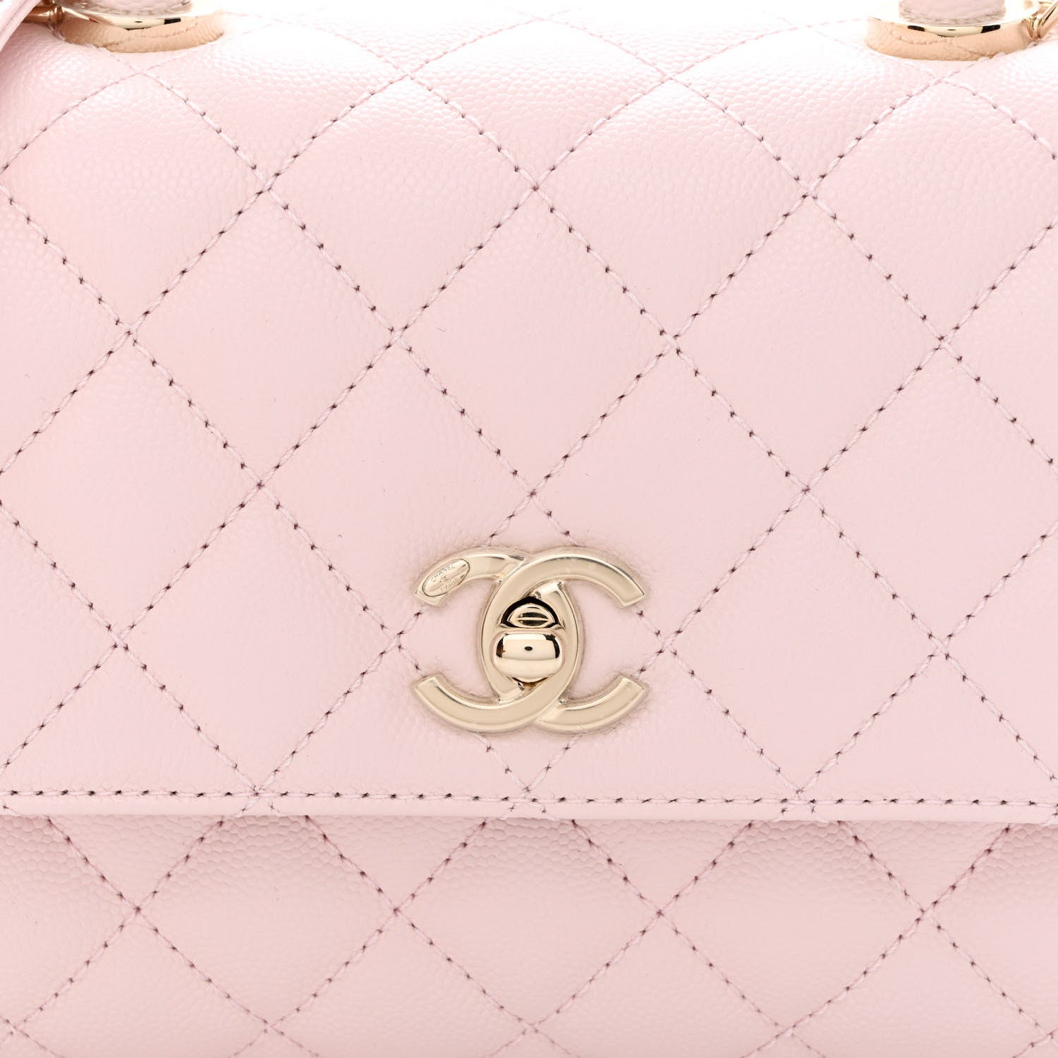Chanel Caviar Quilted Mini Coco Handle Flap Light Pink 8 of 11