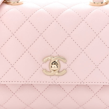 Chanel Caviar Quilted Mini Coco Handle Flap Light Pink 8 of 11