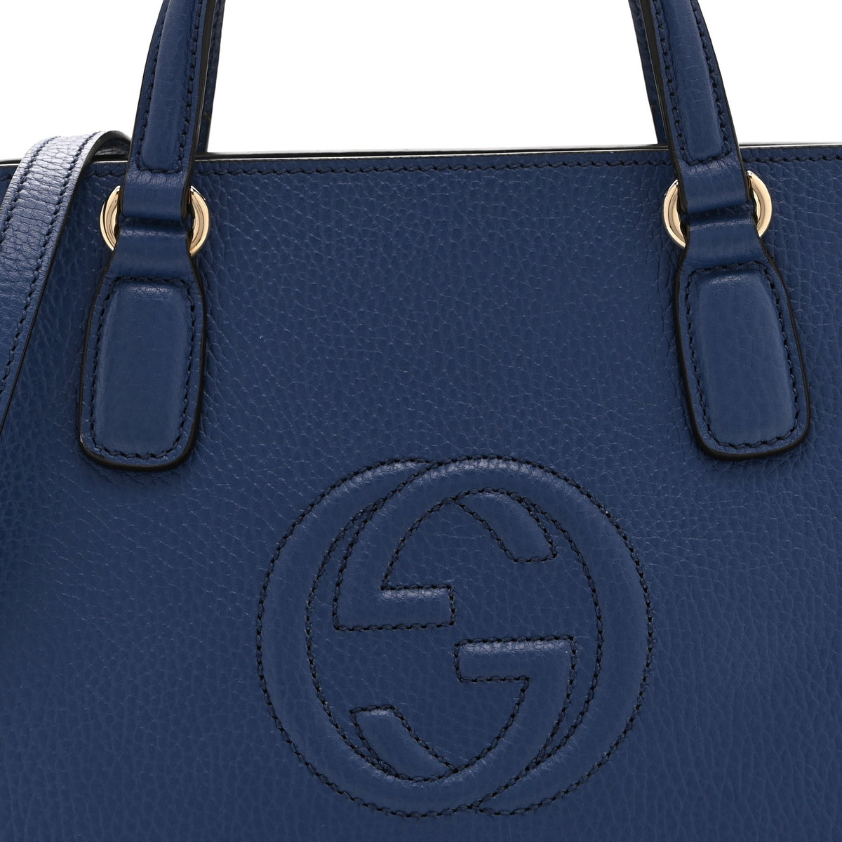Dollar Calfskin Medium Soho Top Handle Satchel Caspian