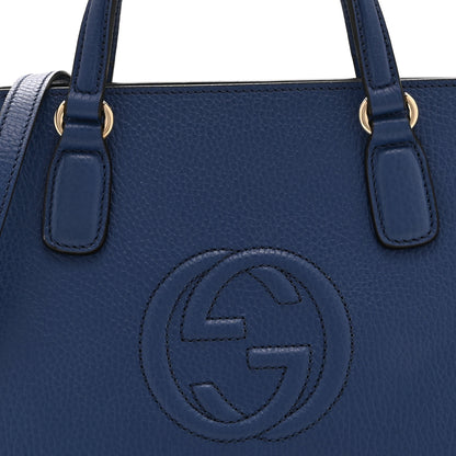 Gucci Dollar Calfskin Medium Soho Top Handle Satchel Caspian 9 of 11