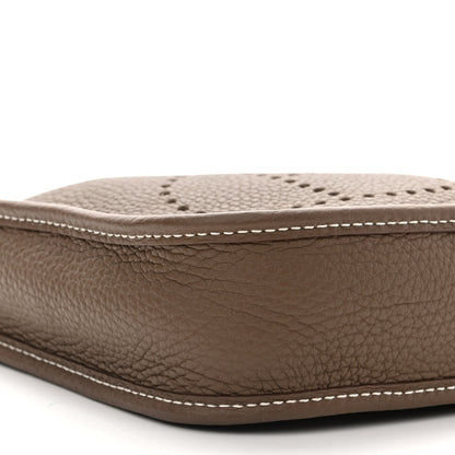 Hermes Taurillon Clemence Amazone Evelyne TPM Etoupe Bleu Indigo 9 of 11