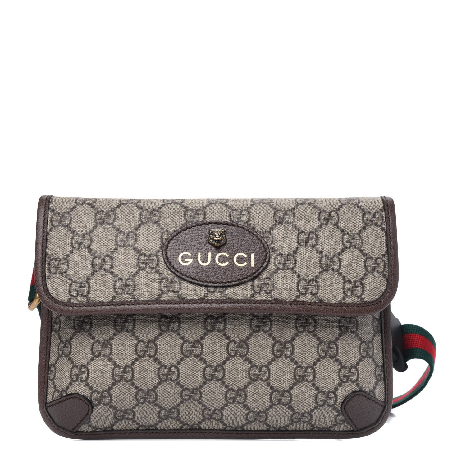 Gucci GG Supreme Monogram Neo Vintage Web Belt Bag Brown 1 of 4