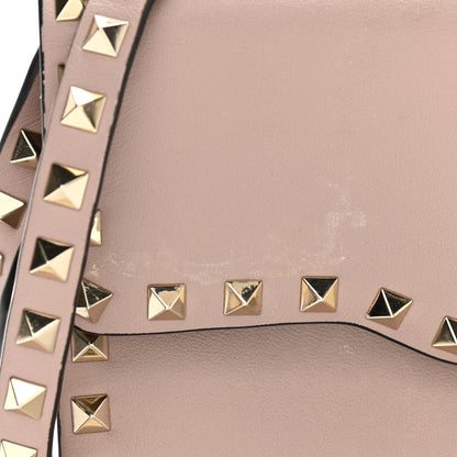 Valentino Garavani Vitello Medium Rockstud Flip Lock Crossbody Bag Poudre 10 of 13