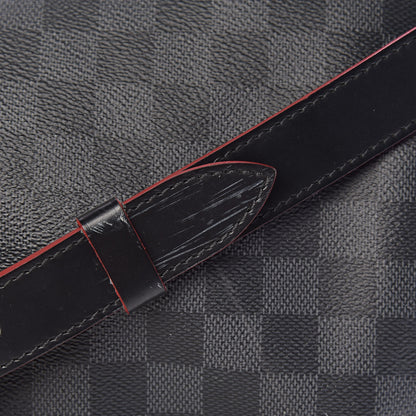 Louis Vuitton Damier Graphite Keepall Bandouliere 55 Rouge 16 of 21