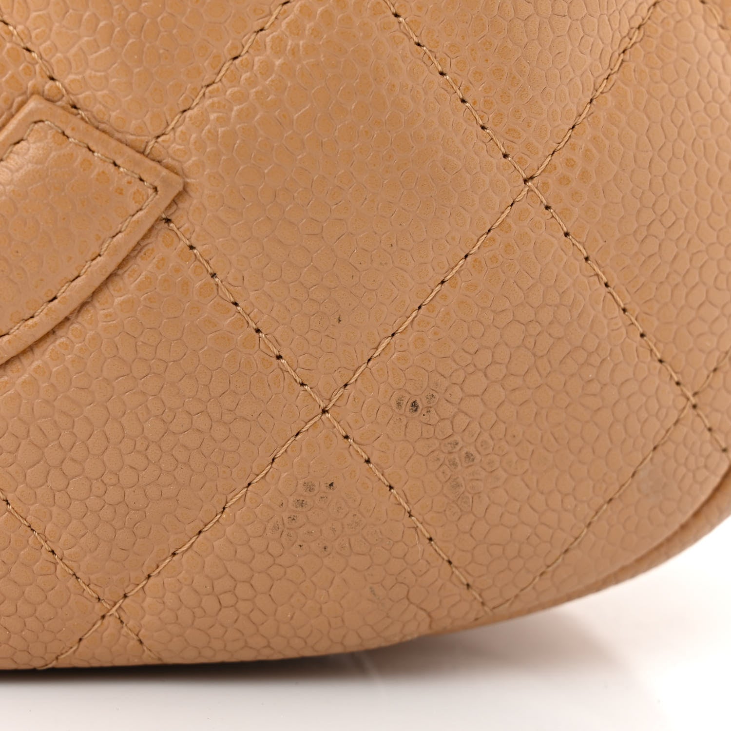Chanel Caviar Quilted Timeless CC Shoulder Bag Beige 11 of 13