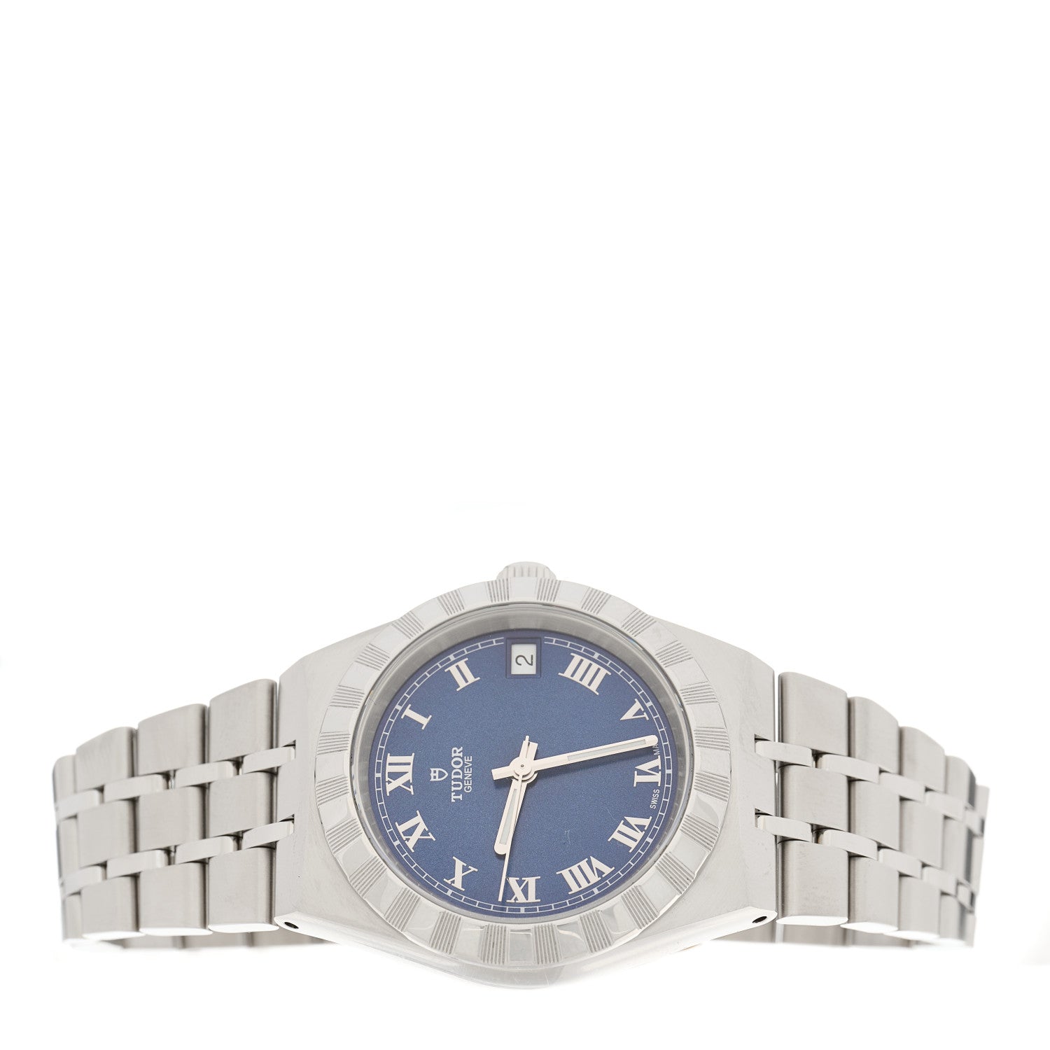 TUDOR Stainless Steel 34mm Royal Automatic Watch Blue 28400 3 of 5
