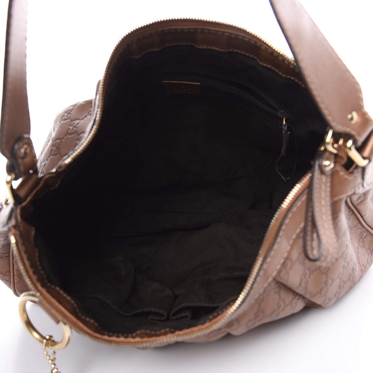 Guccissima Medium Sukey Hobo Bronze