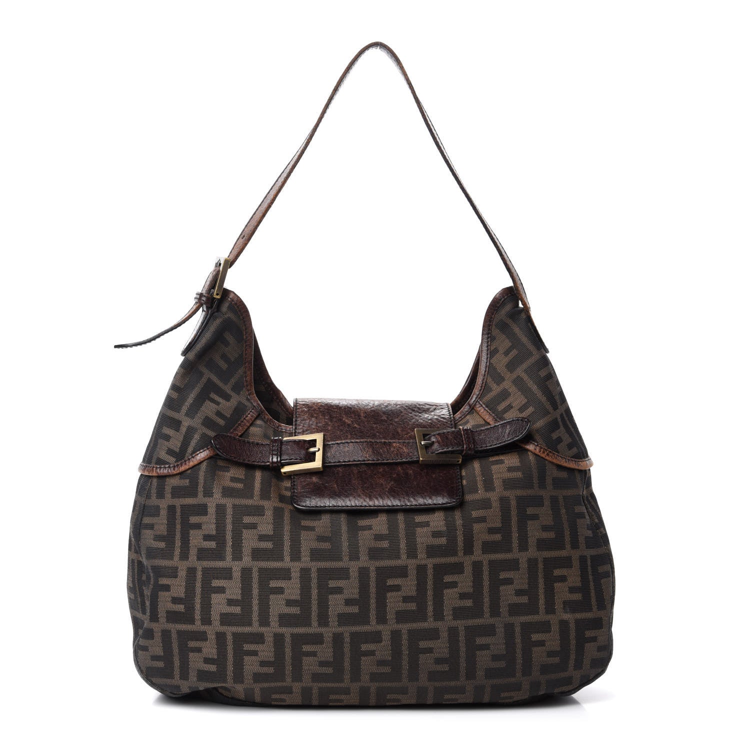 Fendi Zucca Hobo Tobacco 1 of 10