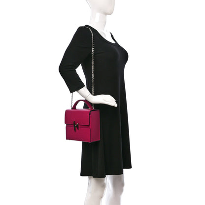 Hermes Madame Calfskin Cinhetic Boxy Top Handle Bag Rose Pourpre 2 of 11