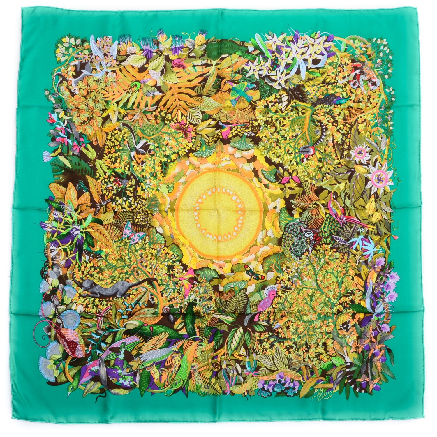 Hermes Silk Au Coeur de la Vie Scarf 90 2 of 7