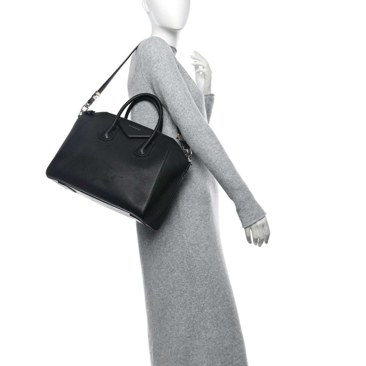 Givenchy Sugar Goatskin Medium Antigona Black 2 of 16