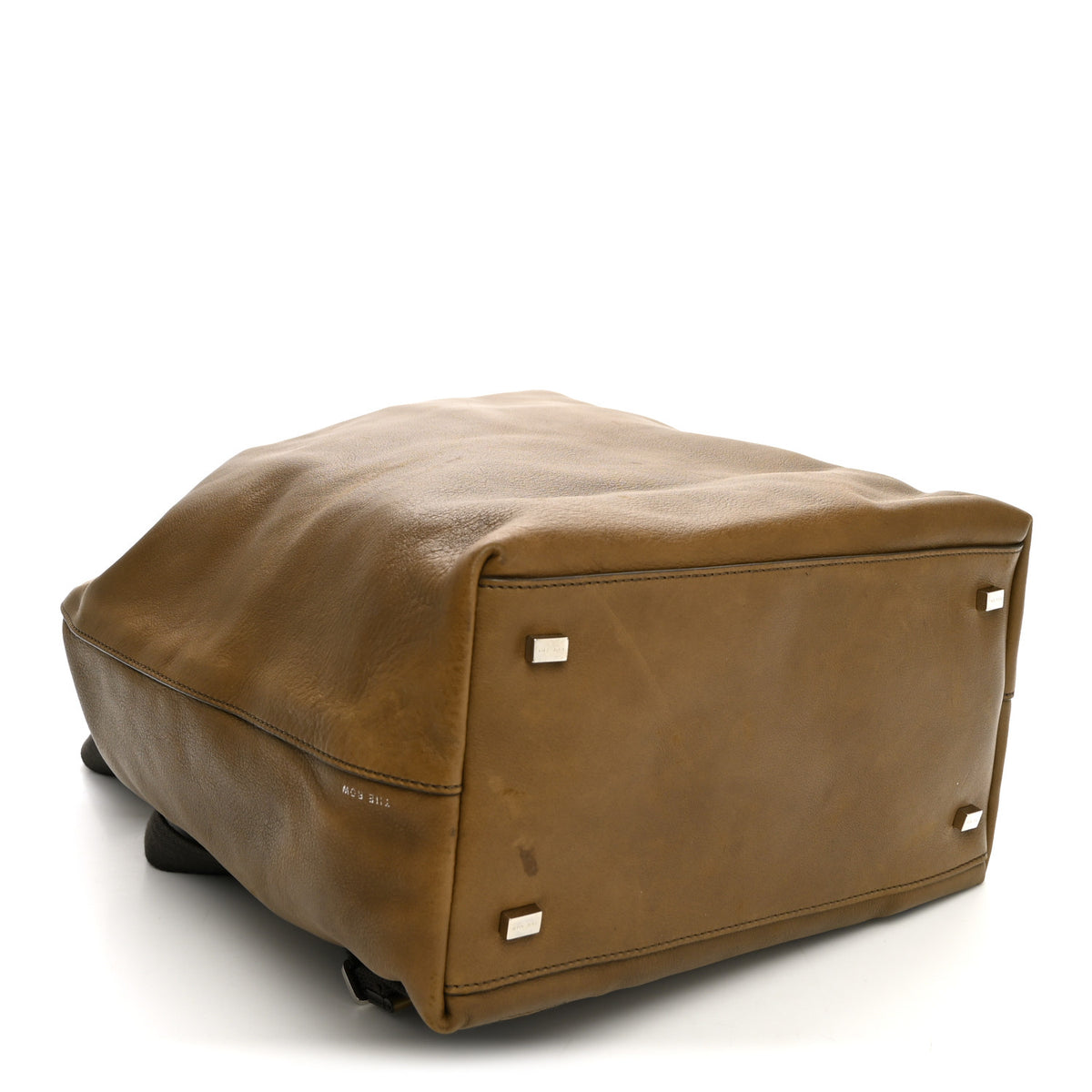 Saddle Calfskin Backpack 11 Muschio